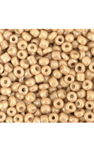 Glasperlen rocailles 8/0 (3mm) Chamois beige